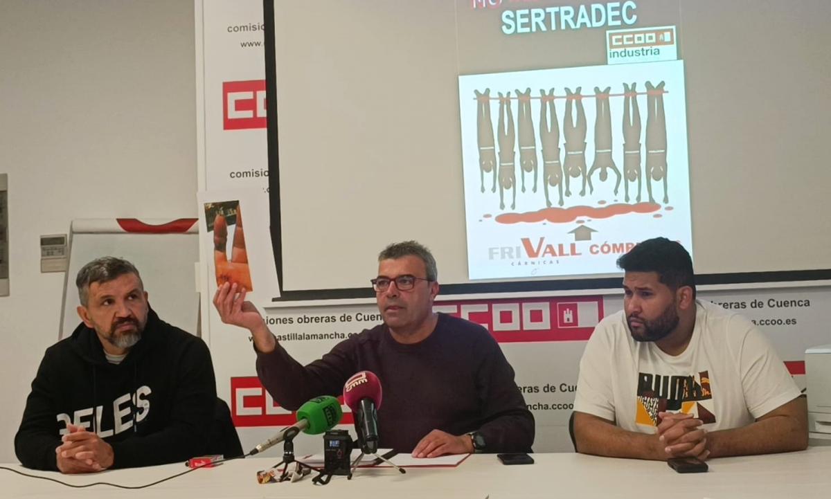 CCOO-Industria denuncia una catarata de despidos injustificados en Sertradec, subcontrata del grupo crnico Vall Companys en la planta de su filial FriVall en Villar de Olalla (Cuenca)