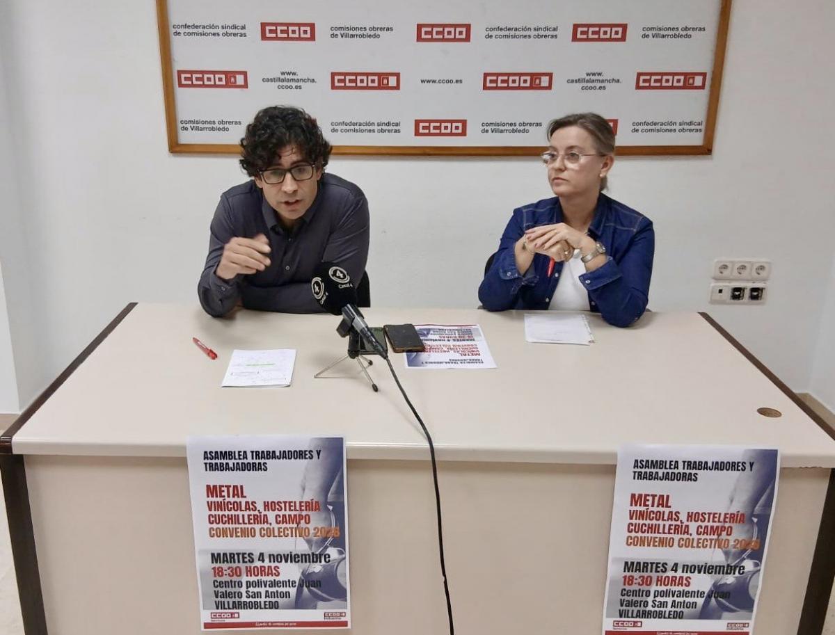 Anuncio de asamblea en Villarrobledo