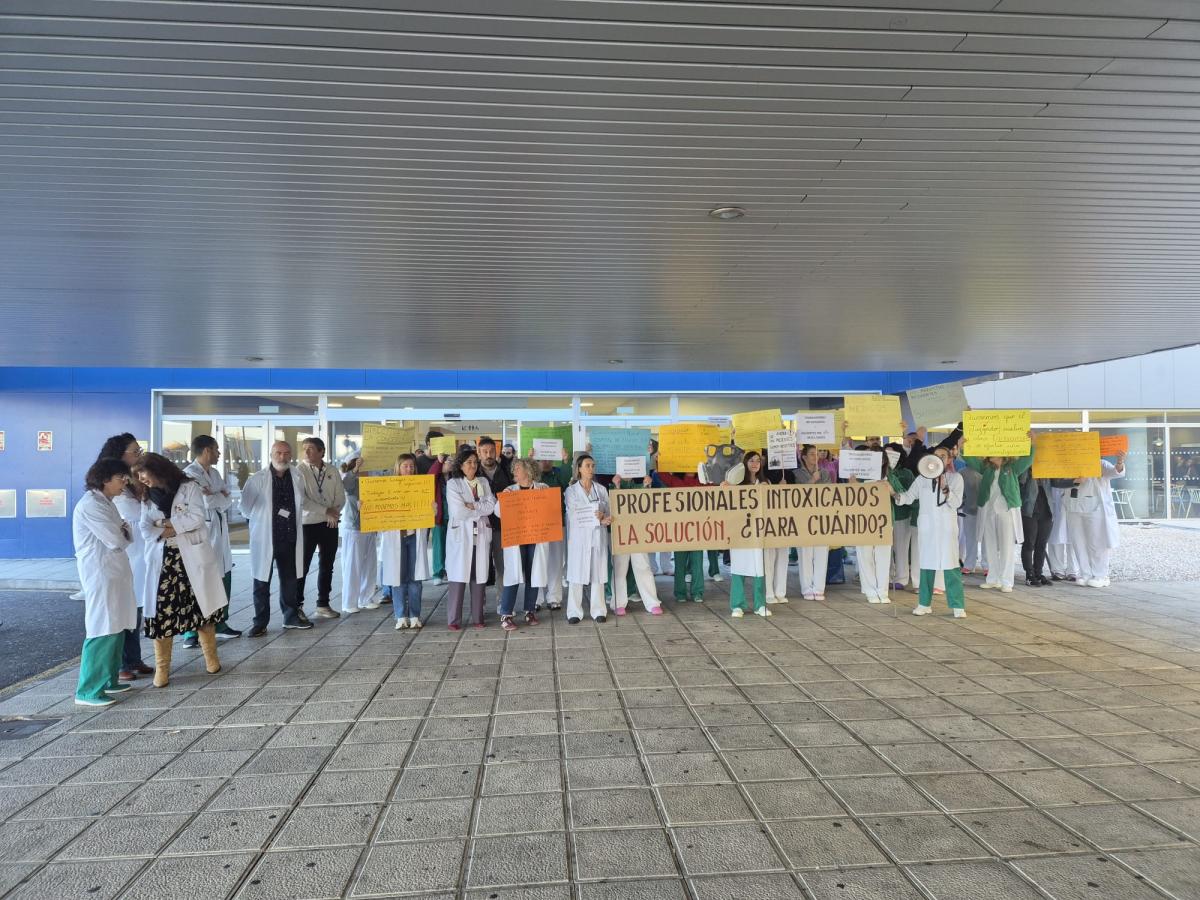 Concentración por los problemas de salud en los laboratorios del Hospital Universitario de Toledo