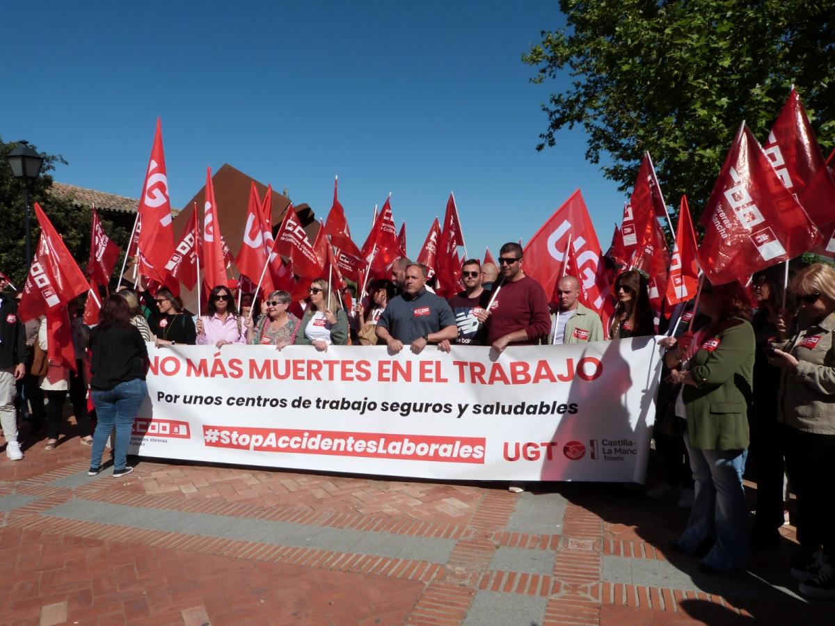 Concentracin en Toledo por el 28 de abril