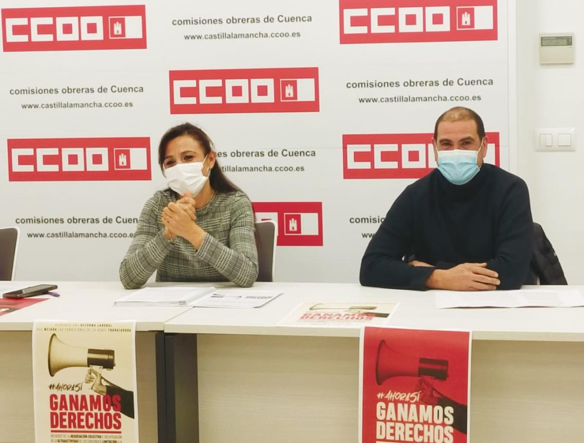 María José Mesas y Vicente Martínez, en la rueda de prensa