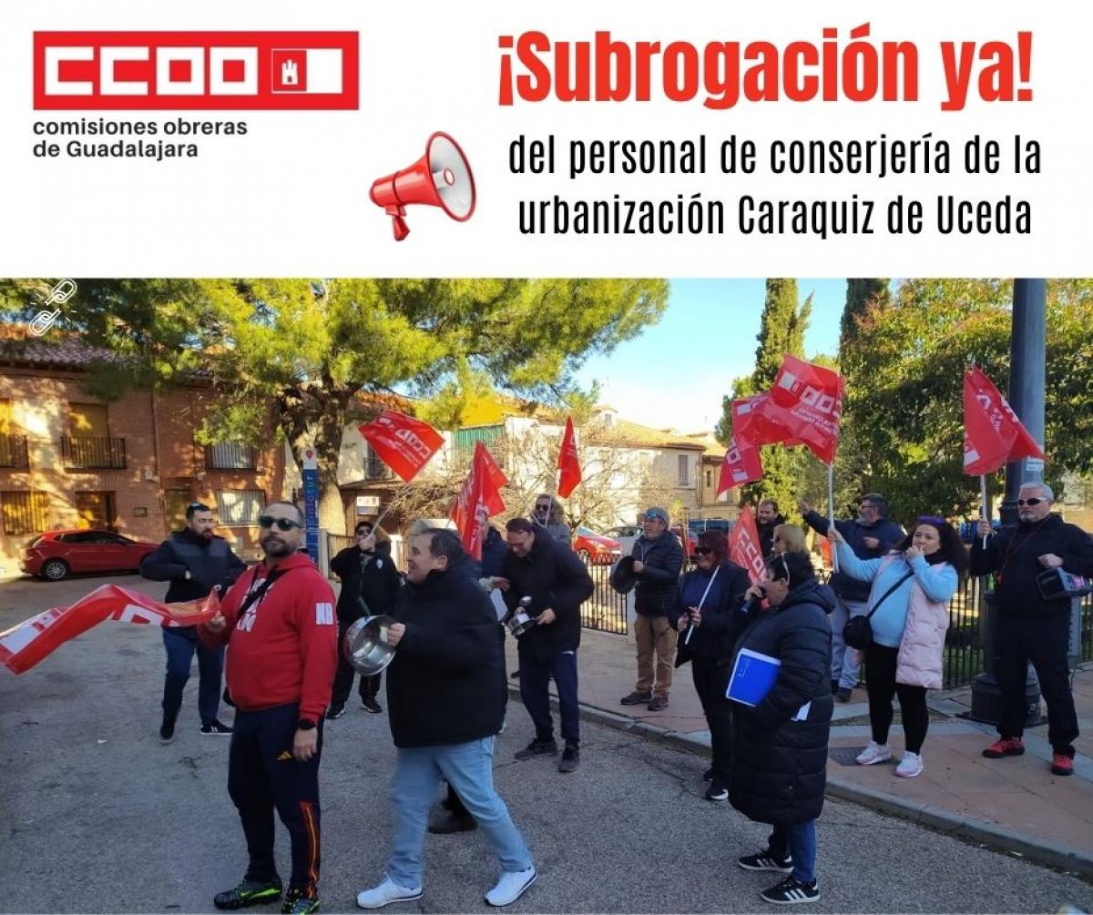 Subrogacióln ya del personal de conserjería de Caraquiz