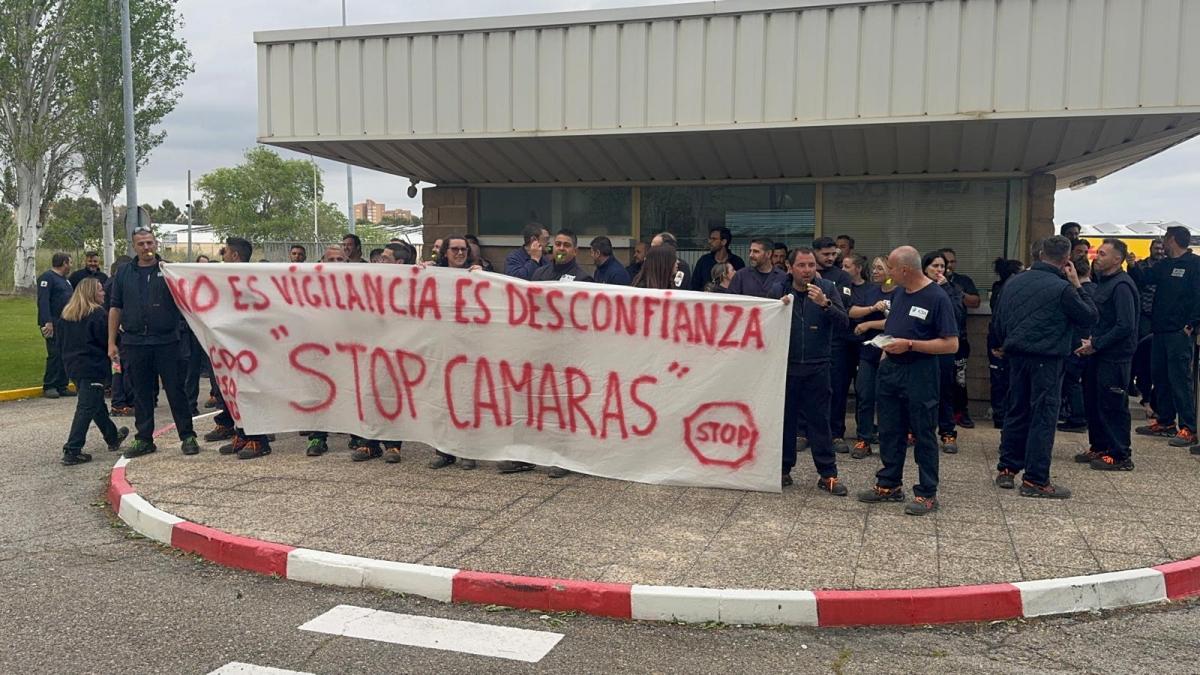 Movilizacin de las plantillas de ICSA y Aya contra la implantacin de cmaras de vigilancia en el interior de ambas empresas