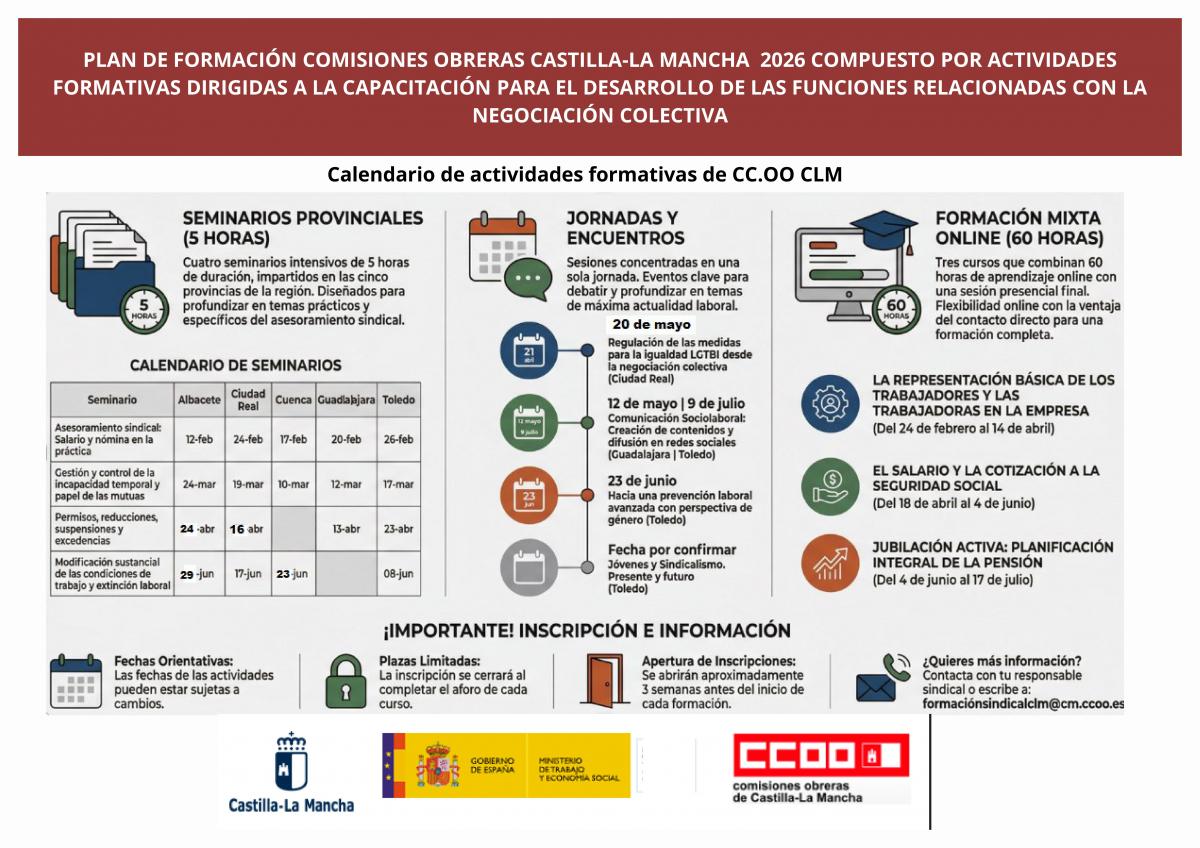 Plan de formación sindical CCOO CLM