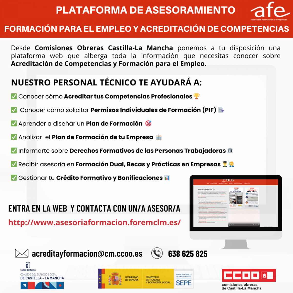 Plataforma de asesoramiento AFE