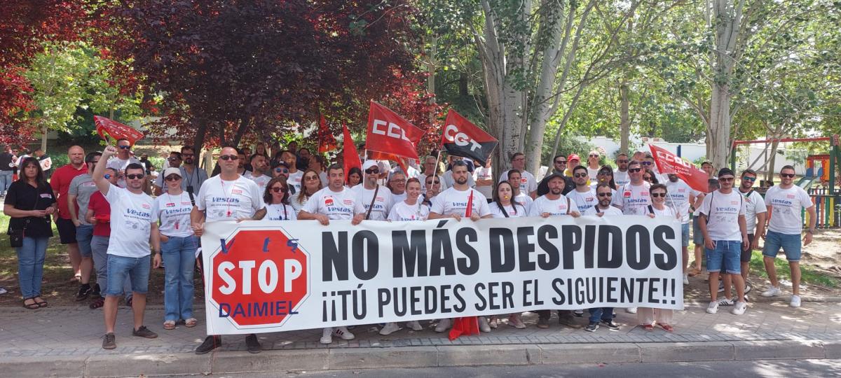 Concentracin en Madrid de la plantilla de Vestas