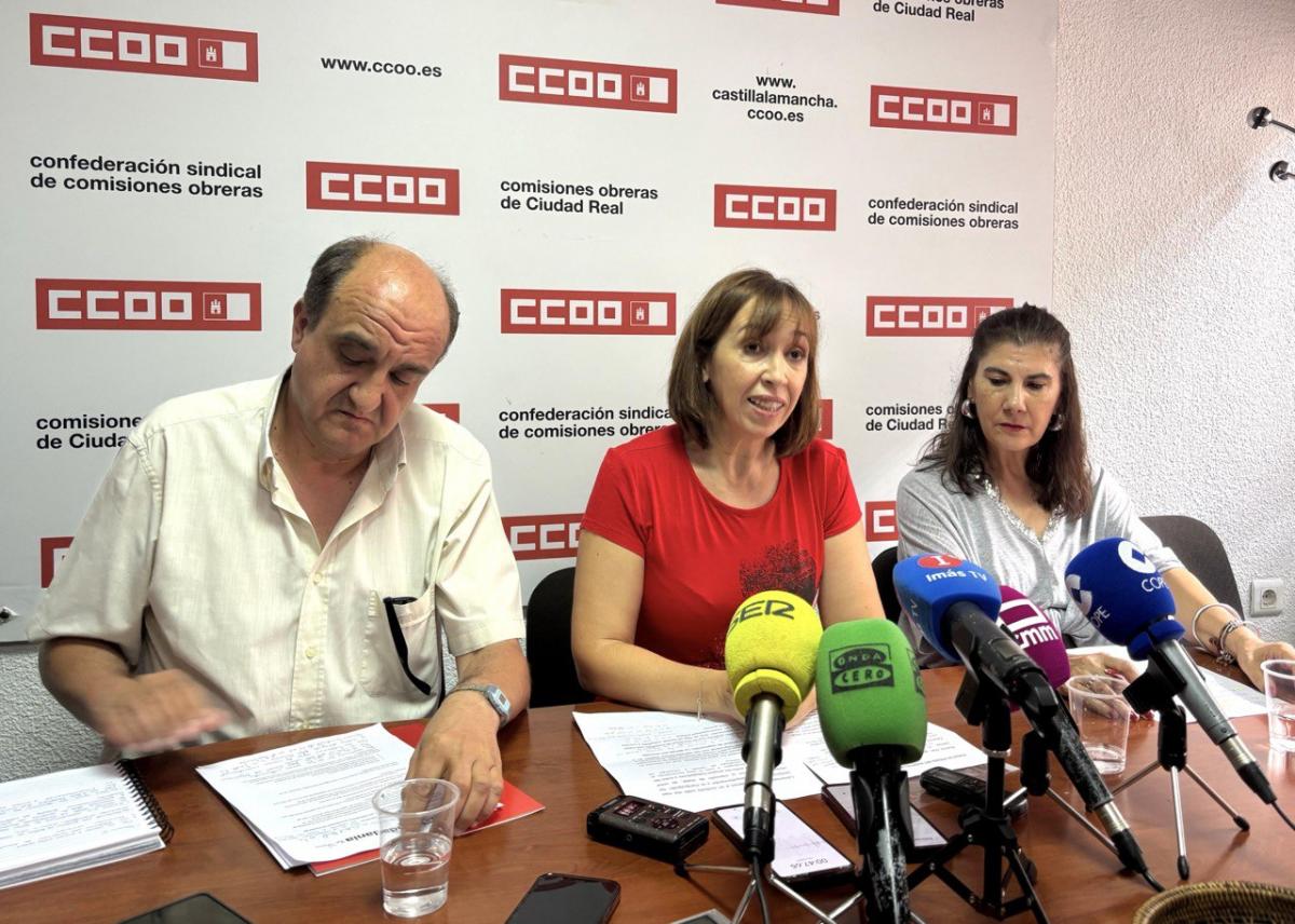 Rueda de prensa en Puertollano.