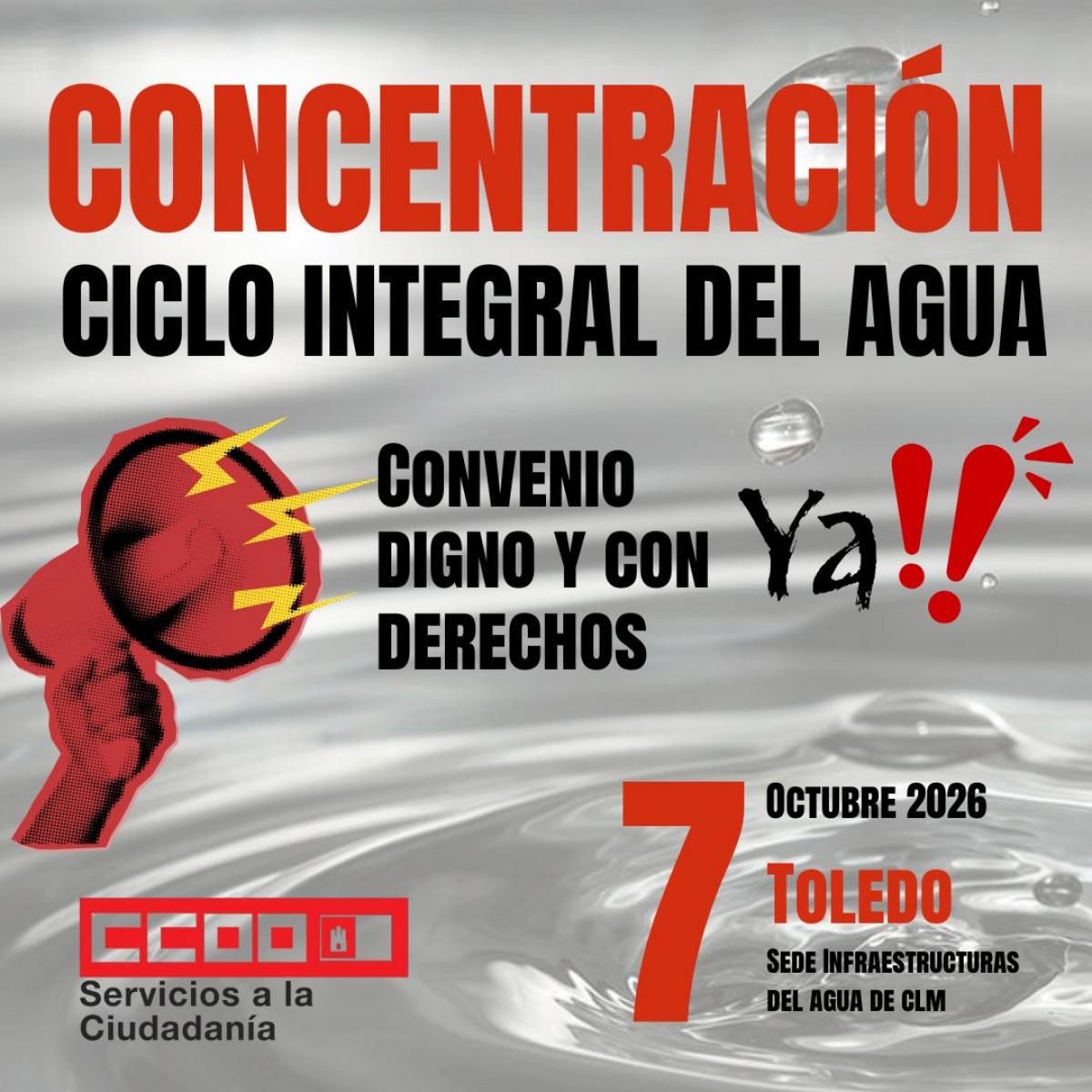 Movilizaciones de la plantilla del ciclo integral del agua de Toledo