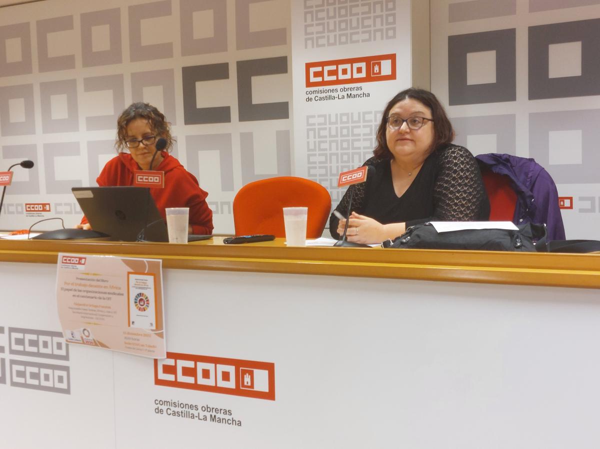 Presentación del libro en la sede de CCOO CLM en Toledo