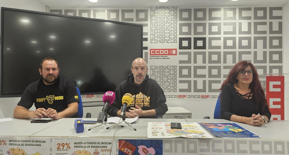 Los bomberos del Geacam denuncian que se han desactivado el 71% de los retenes disponibles en Guadalajara y piden que se mantengan activos hasta el 30 de septiembre