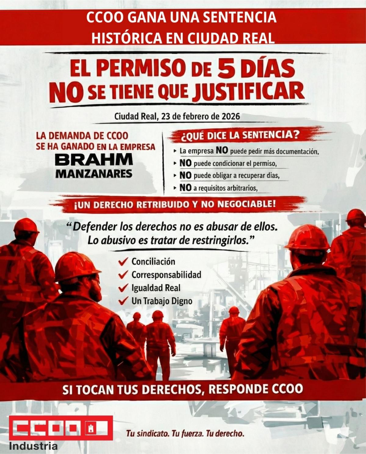 CCOO, tu mejor defensa