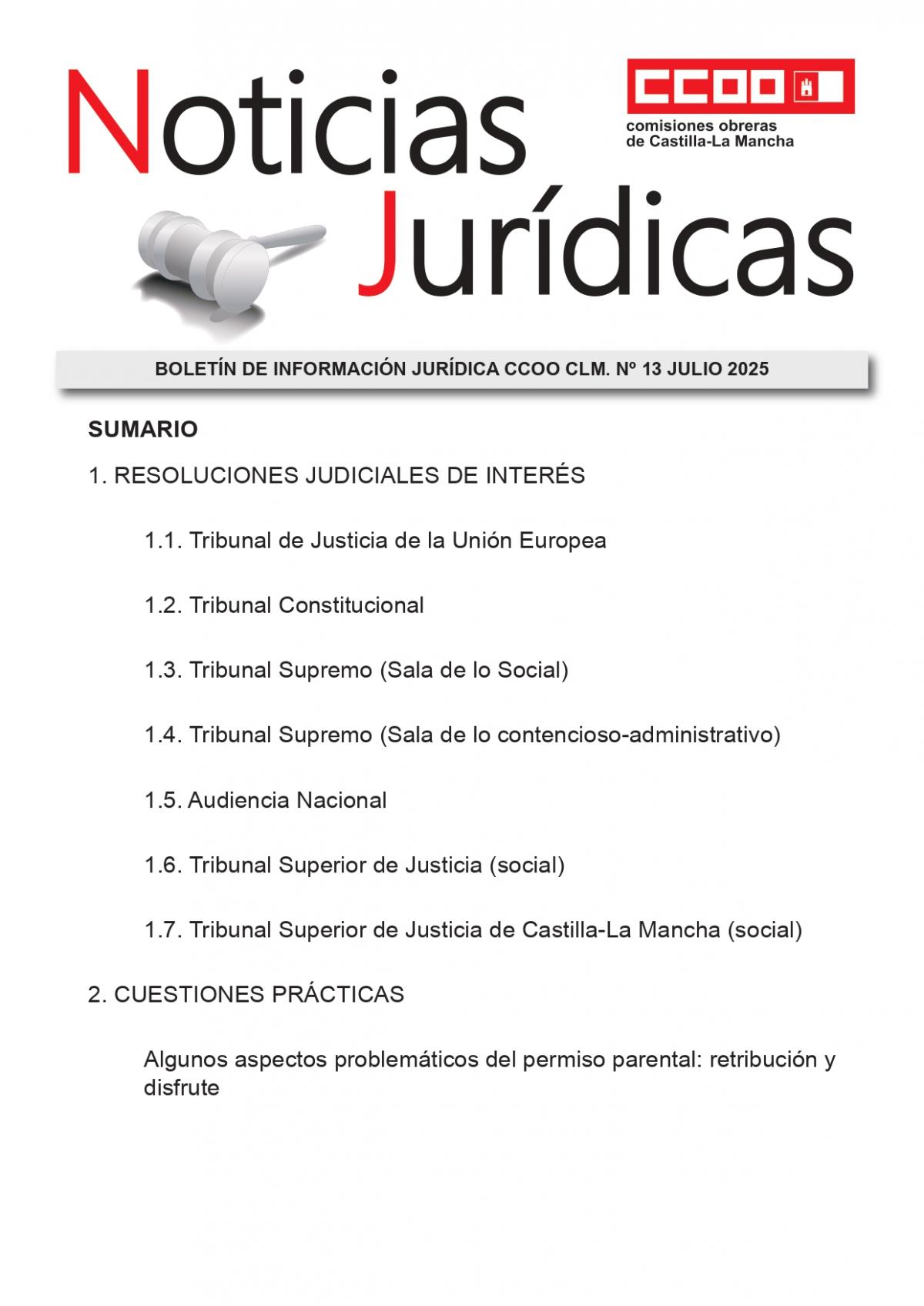 Boletín de Noticias Jurídicas nº 13