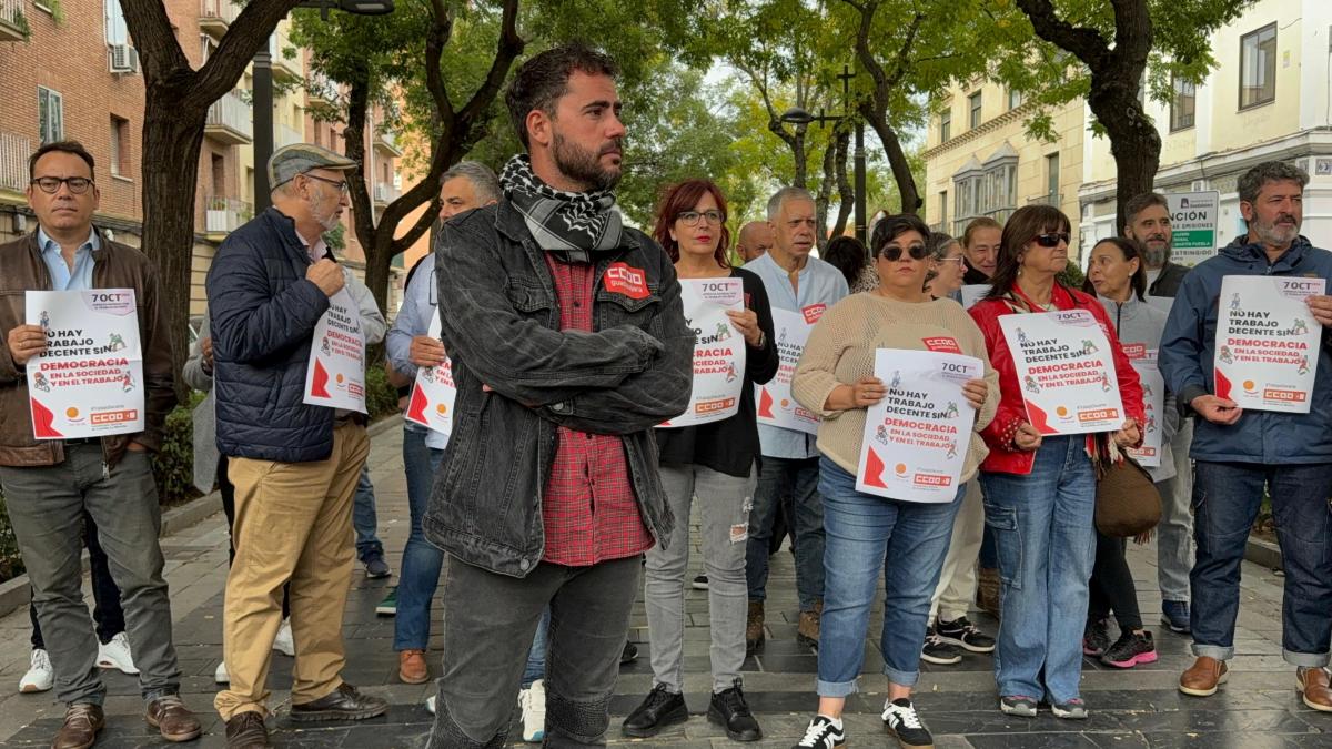 Concentracin en Guadalajara con motivo de la Jornada Mundial por el Trabajo Decente