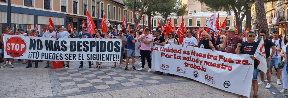 Manifestacin por el conflicto de Vestas en Daimiel