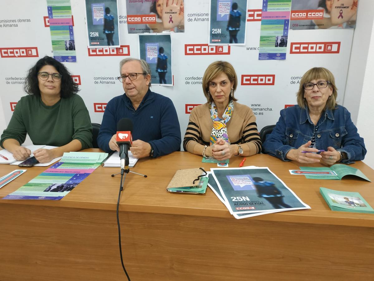 CCOO Albacete continúa con la presentación de su guía de derechos y recursos para víctimas de violencia de género