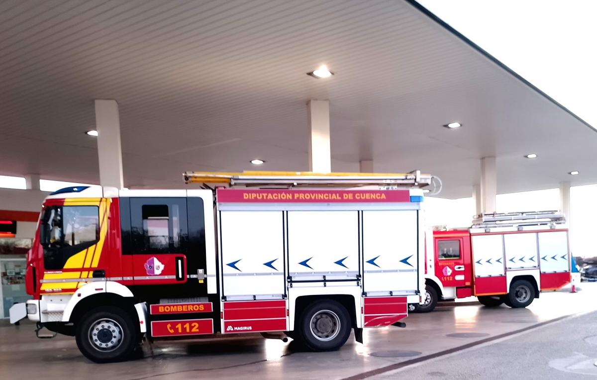 Vehculos de los bomberos del SPEIN de Cuenca