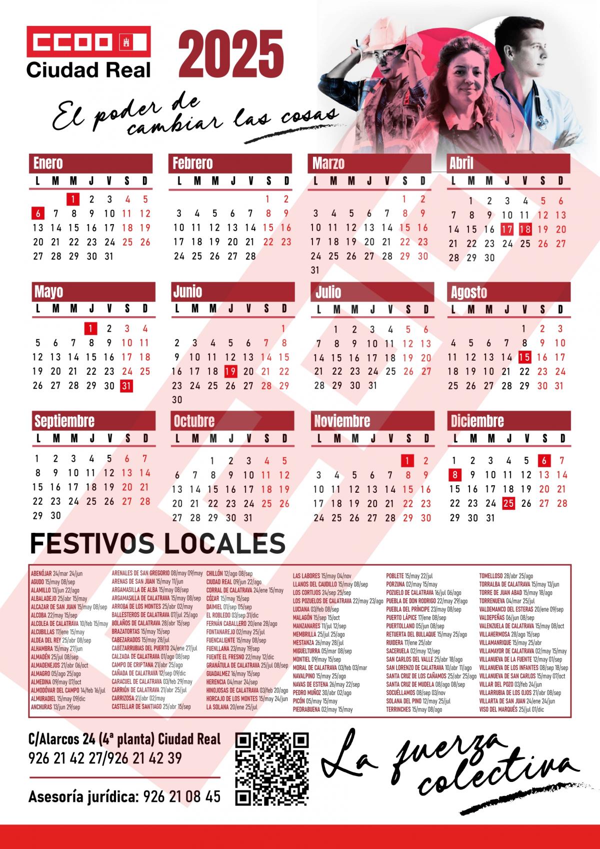 Calendario laboral Ciudad Real 2025