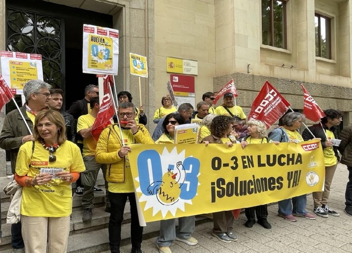 Concentración de la Plataforma de 0 a 3 años en Albacete