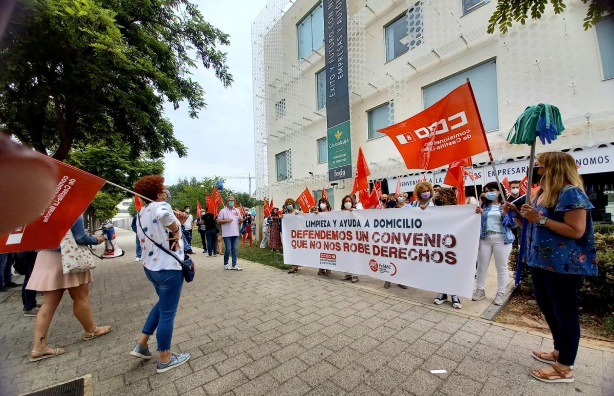 Movilizaciones de trabajadoras de limpieza y ayuda a domicilio de Albacete