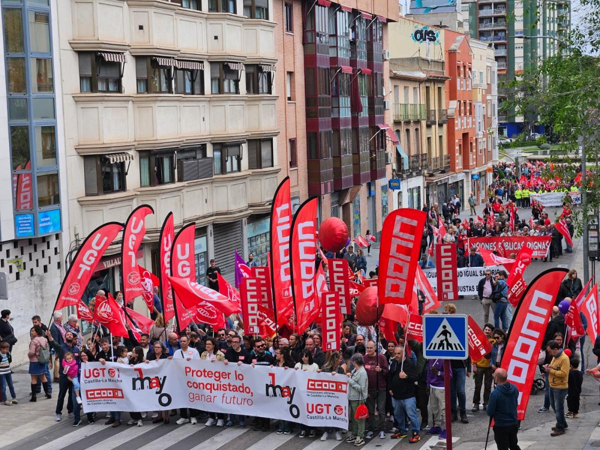 Manifestaciones del 1 de Mayo en Castilla-La Mancha