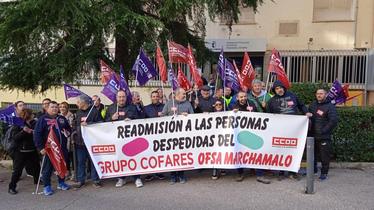 Movilizaciones de los trabajadores de Cofares OFSA en Marchamalo