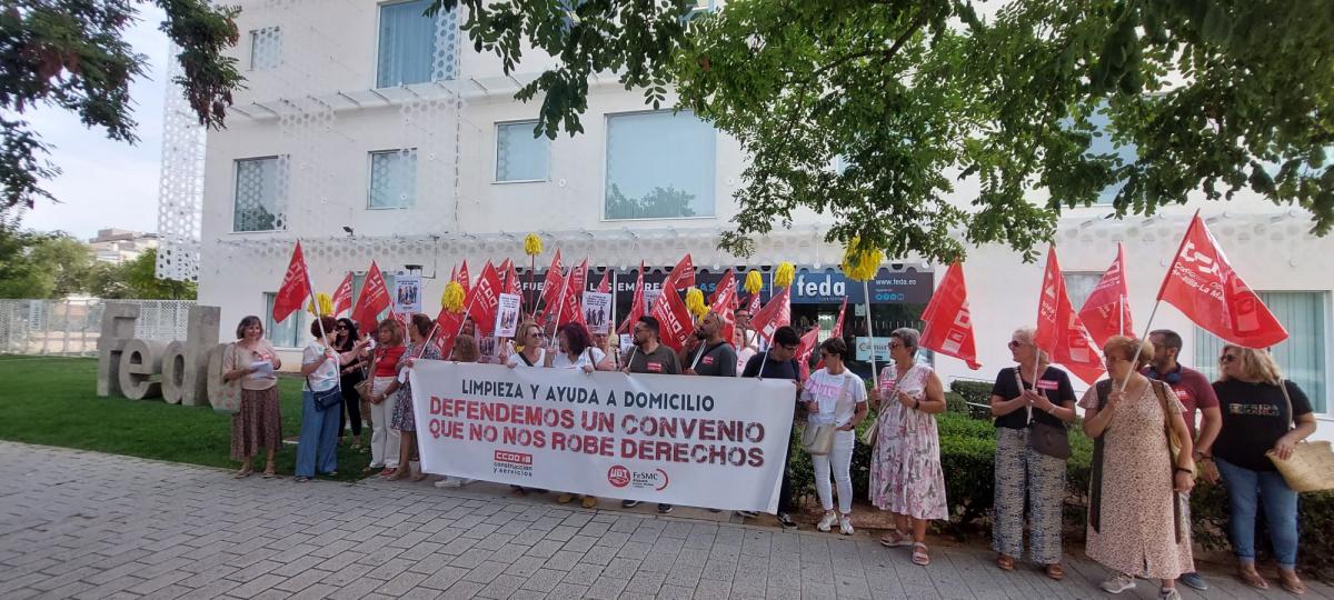 Movilizaciones en el sector de limpieza y ayuda a domicilio de Albacete