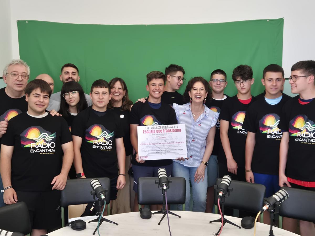 CCOO Enseñanza premia el proyecto Radio Encantada del IES Sierra del Segura