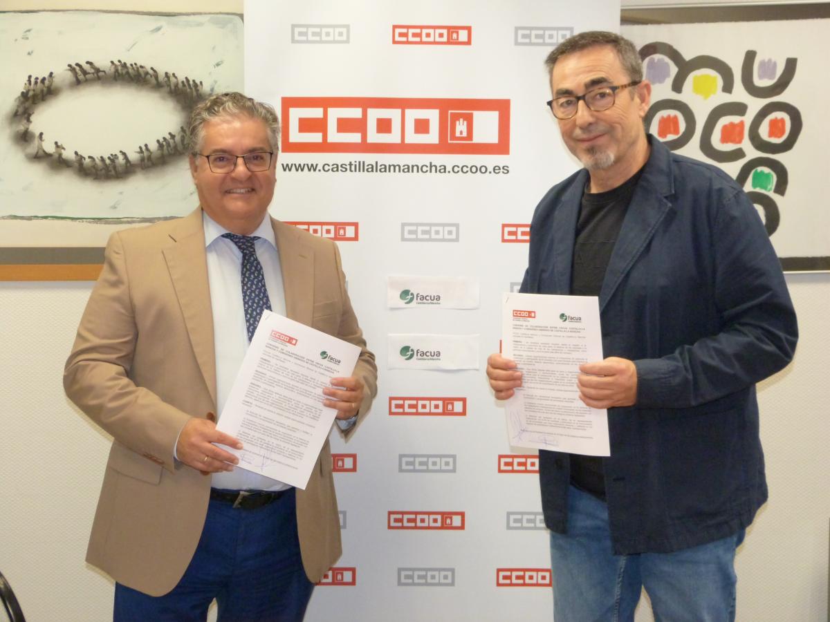 CCOO y Facua acuerdan colaborar para la defensa y protección de consumidores y personas trabajadoras en Castilla-La Mancha