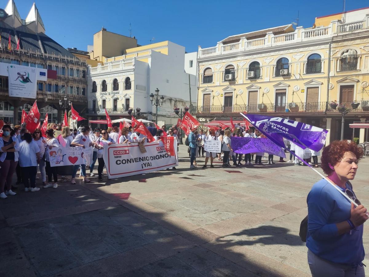 Huelga trabajadoras ayuda domicilio de Ciudad Real