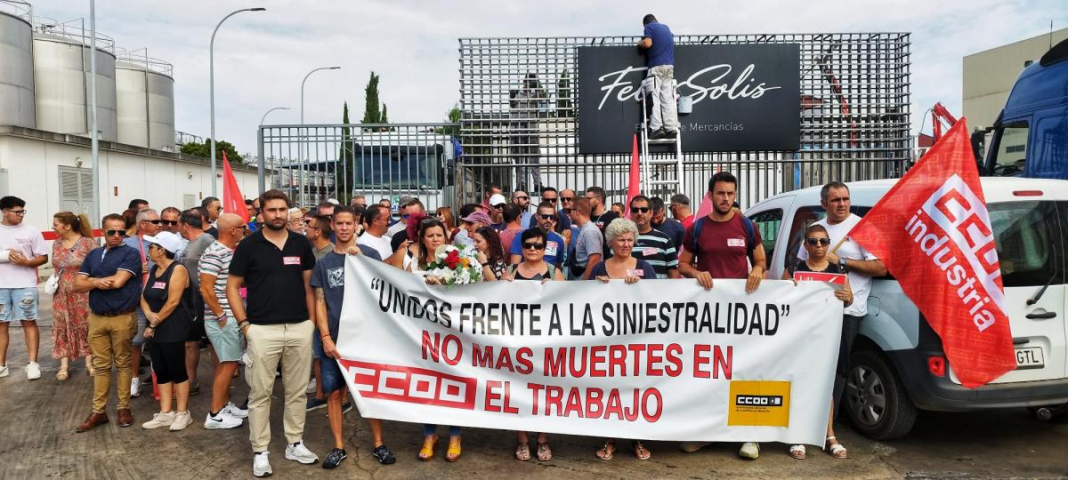 Protesta ante el acceso a al empresa donde ocurri el accidente mortal