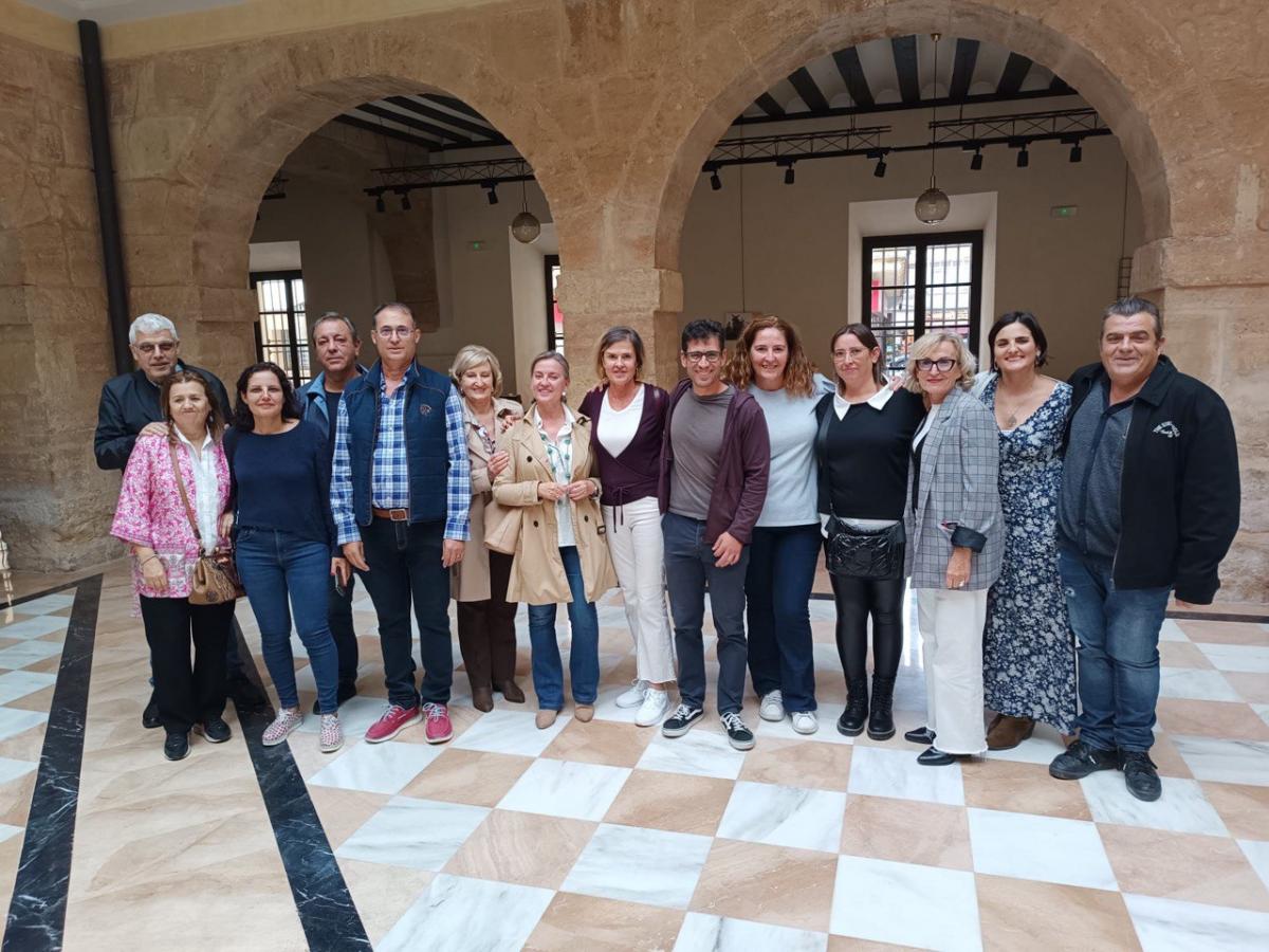 Integrantes de la candidatura junto a representantes de la FSC Albacete.