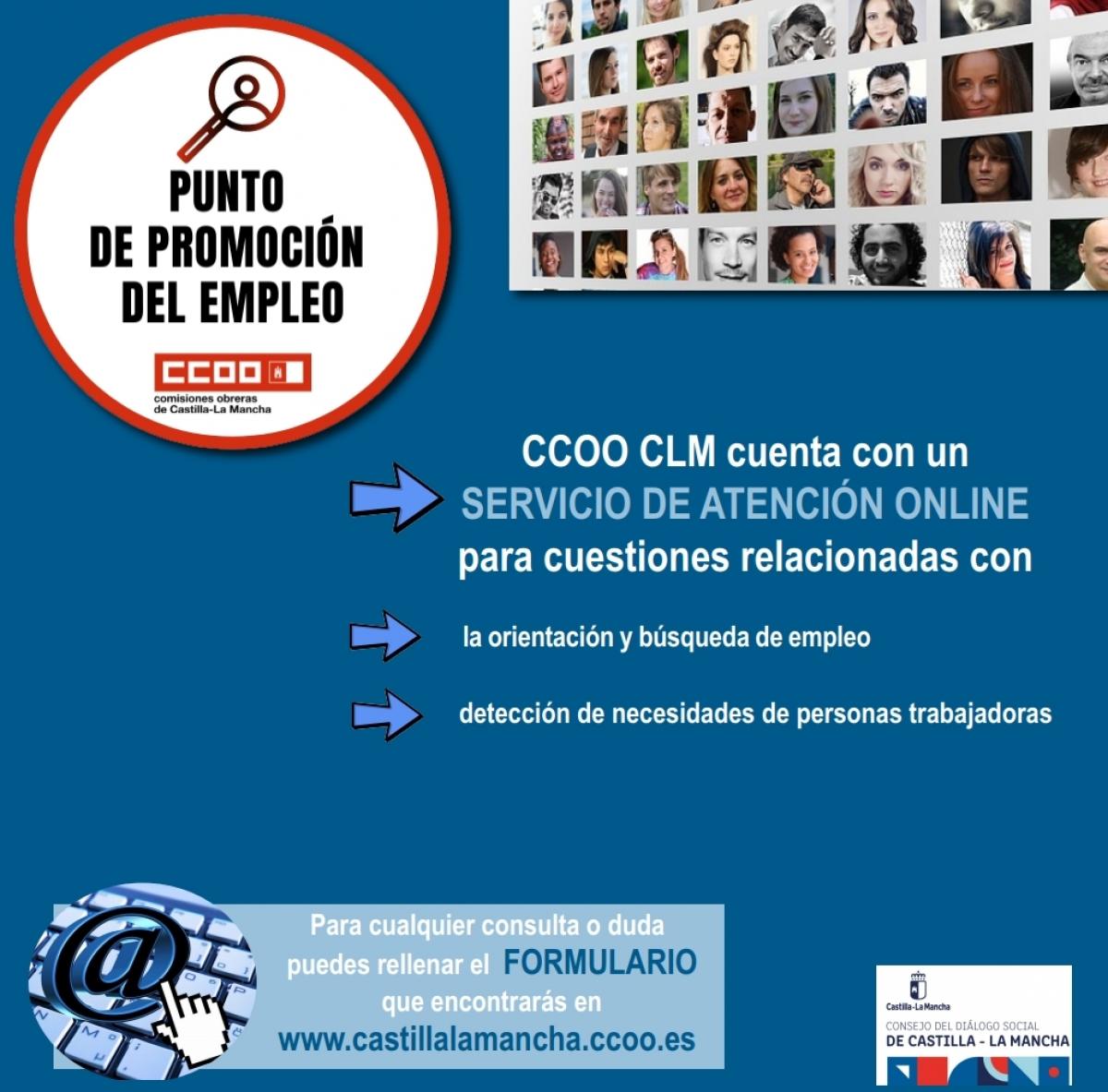 Promoción del empleo en Castilla-La Mancha: servicio de atención on-line