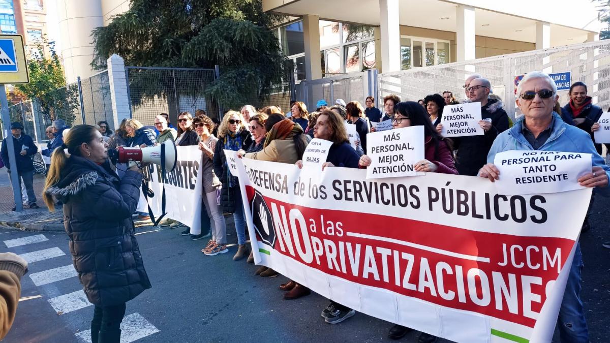 Concentracin de la plantilla de la residencia Virgen del Prado