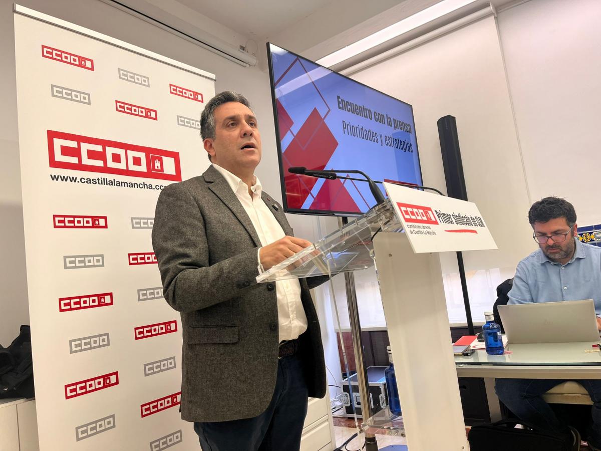 Encuentro de CCOO CLM con la prensa