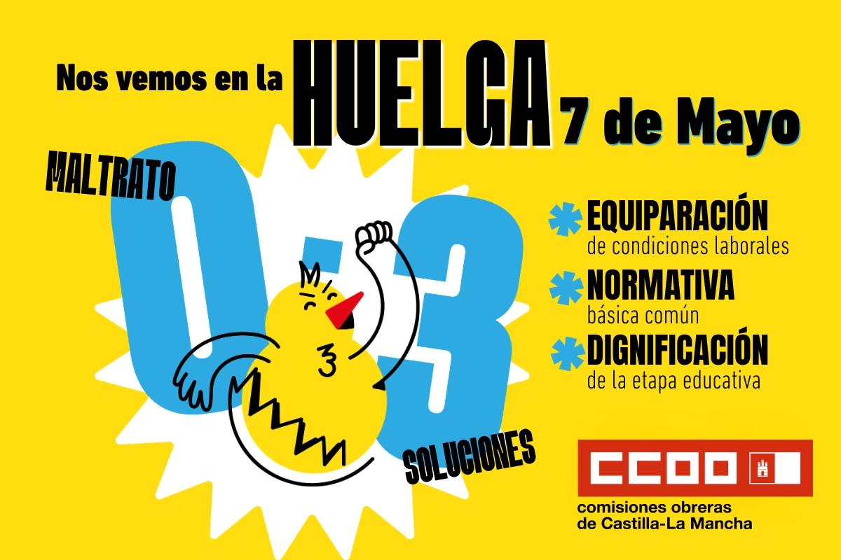 Cartel huelga 0-3