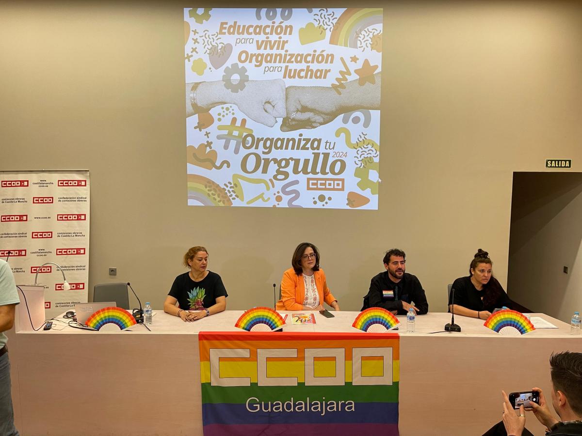 Jornada de CCOO en Guadalajara con motivo del Da del Orgullo LGTBI+