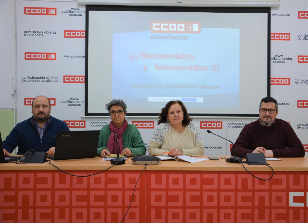 Asamblea informativa en Albacete sobre el proceso Concurso-Oposición de Castilla-La Mancha de Enseñanzas Medias 2023