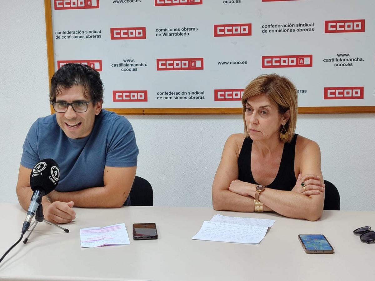 Paco Gmez junto a Carmen Juste