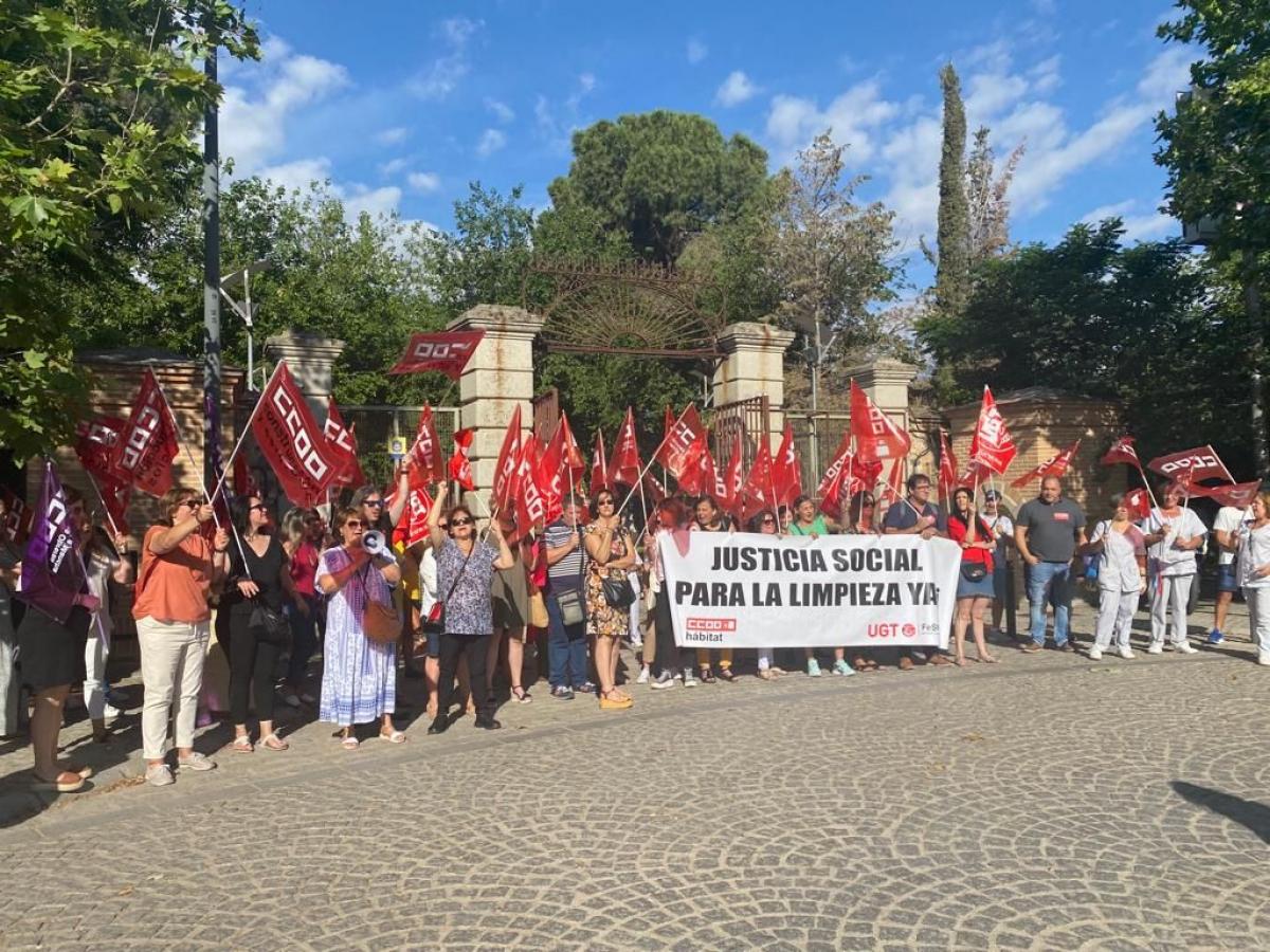Movilizaciones trabajadoras limpieza Toledo por un convenio digno